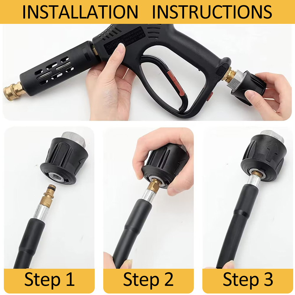 Convertidor de conector de man - Foam Cannon Car Wash reseña y precio